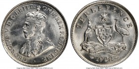 George V 3 Pence 1928-(m) MS65 NGC, Melbourne mint, KM24.

HID09801242017

© 2020 Heritage Auctions | All Rights Reserved