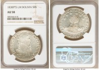 Republic 8 Soles 1838 PTS-LM AU58 NGC, Potosi mint, KM97. Minimal wear and scattered hairlines to this iconic Bolivian issue.

HID09801242017

© 2...