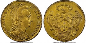 Maria I gold 6400 Reis 1787-R AU55 NGC, Rio de Janeiro mint, KM218.1. Veiled bust type. Ex. Santa Cruz Collection

HID09801242017

© 2020 Heritage...