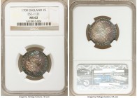 William III Shilling 1700 MS62 NGC, KM504.1, S-3516, ESC-1121.. A richly toned near choice example.

HID09801242017

© 2020 Heritage Auctions | Al...