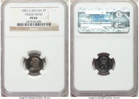 Victoria Proof 3 Pence 1893 PR65 NGC, KM777, S-3942. A gem of a Maundy 3 pence with deep hues of blues and purples to the obverse and reverse.

HID0...