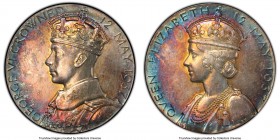 George VI silver Specimen "Coronation" Medal 1937 MS63 PCGS, Eimer-2046b, BHM-4314. High in eye appeal with gorgeous and vivid allover album toning.
...