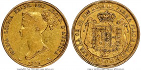 Parma. Maria Luigia gold 40 Lire 1815 AU50 NGC, KM-C32. This two-year type is most commonly found in gently circulated conditions and gets prohibitive...