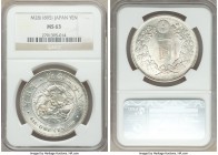 Meiji Yen Year 28 (1895) MS63 NGC, KM-YA25.3. A blast white choice example with a full strike. 

HID09801242017

© 2020 Heritage Auctions | All Ri...