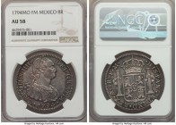 Charles IV 8 Reales 1794 Mo-FM AU58 NGC, Mexico City mint, KM109. 

HID09801242017

© 2020 Heritage Auctions | All Rights Reserved
