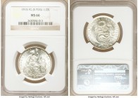 Republic 1/2 Sol 1915 LM-FG-JR MS66 NGC, Lima mint, KM203.

HID09801242017

© 2020 Heritage Auctions | All Rights Reserved