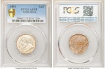 Republic 3-Piece lot of Certified Assorted Shillings PCGS, 1) Shilling 1896 - AU55, KM5 2) 2 Shillings 1895 - AU50, KM6. Semi-key date 3) 2 Shillings ...