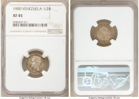 Republic 1/2 Bolivar (50 Centimos) 1900 XF45 NGC, Paris mint, KM-Y21. 

HID09801242017

© 2020 Heritage Auctions | All Rights Reserved