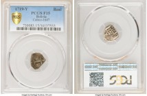 3-Piece Lot of Certified Assorted Issues PCGS, 1) Bolivia: Philip V Real 1719-Y - F15, Potosi mint, KM28, Cal-1647 2) Danish West Indies: Danish Colon...