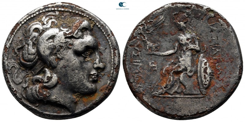 Kings of Thrace. Uncertain mint. Macedonian. Lysimachos 305-281 BC. 
Fourrée Te...