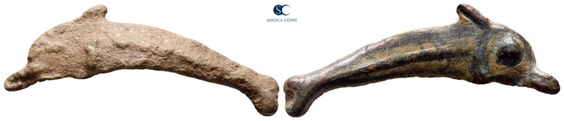 Scythia. Olbia circa 525-350 BC. 
Cast Dolphin Æ

35 mm, 2,03 g

 Dolphin w...