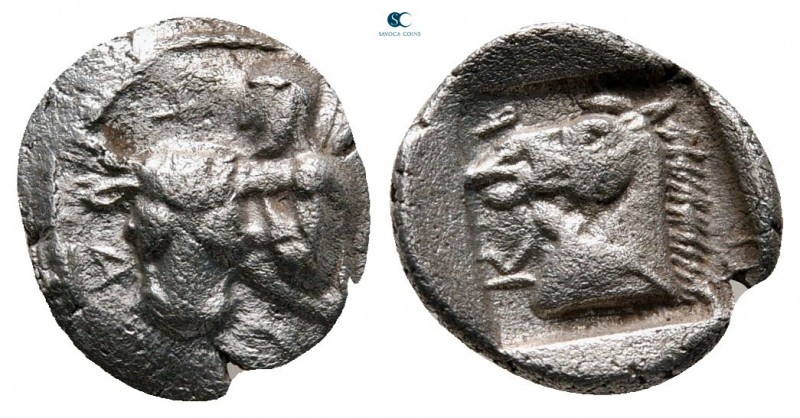 Thessaly. Krannon circa 460-440 BC. 
Obol AR

10 mm, 0,90 g

XA[N], half-le...