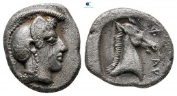 Thessaly. Pharsalos circa 480-400 BC. Hemidrachm AR
