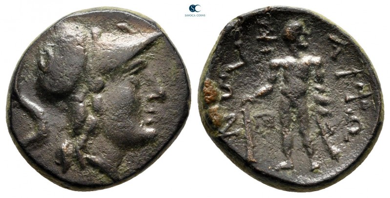 Aetolia. Aetolian League circa 205-150 BC. 
Bronze Æ

15 mm, 3,78 g

Helmet...