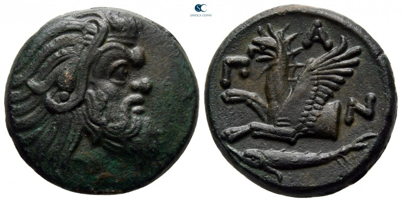 Cimmerian Bosporos. Pantikapaion circa 310-304 BC. 
Bronze Æ

22 mm, 7,22 g
...