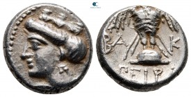 Pontos. Amisos (as Peiraieos) circa 420-300 BC. BAK- (BAK-), magistrate . Drachm AR