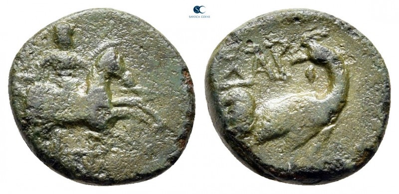 Troas. Dardanos circa 350-300 BC. 
Bronze Æ

11 mm, 1,41 g

Horseman right,...