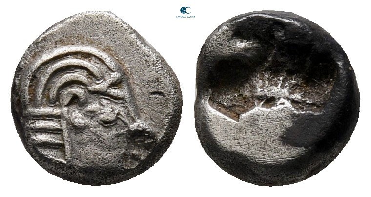 Ionia. Kolophon circa 520-500 BC. 
Obol AR

7 mm, 0,85 g

Stylized archaic ...