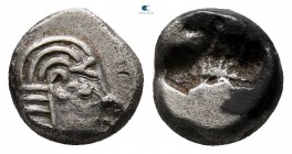 Ionia. Kolophon  circa 520-500 BC. Obol AR