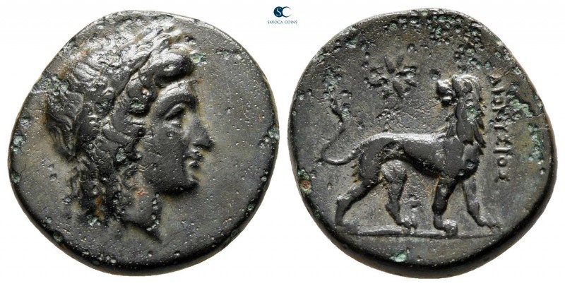 Ionia. Miletos . ΔΙΟΝΥΣΙΟΣ (Dionysios), magistrate circa 200-100 BC. 
Bronze Æ...