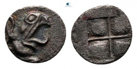 Ionia. Teos circa 500-475 BC. Tetartemorion AR