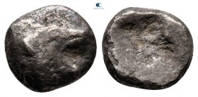 Caria. Lindos  circa 500-475 BC. Diobol AR