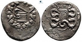 Lydia. Nysa circa 133-67 BC. Dated year 12? (123/2 BC). Cistophoric Tetradrachm AR