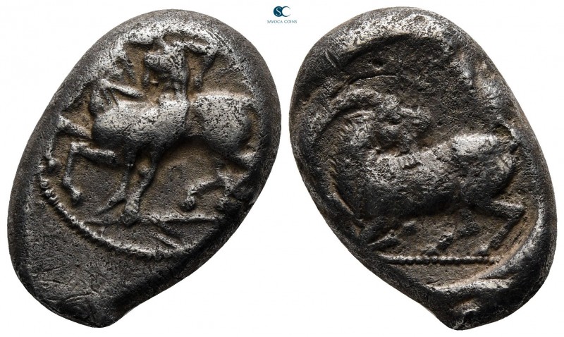 Cilicia. Kelenderis circa 430-420 BC. 
Stater AR

23 mm, 10,42 g

Nude yout...