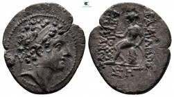 Seleukid Kingdom. Antioch on the Orontes. Antiochos IV Epiphanes 175-164 BC. Posthumous issue, struck possibly 146/5 BC. Drachm AR