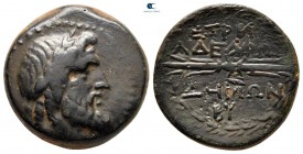 Seleucis and Pieria. Seleukeia Pieria circa 143-142 BC. Dated SE 165. Bronze Æ
