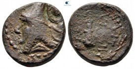 Kings of Sophene. Arkathiocerta. Mithradates II Philopator 89-85 BC. Dichalkon Æ