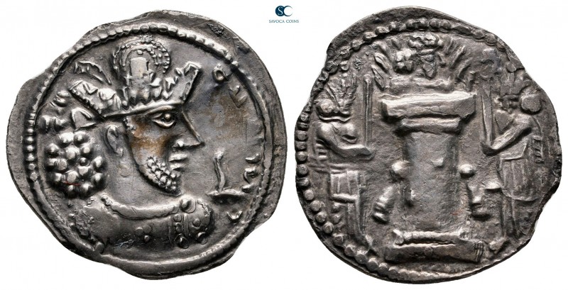 Sasanian Kingdom. Sakastan mint (?). Shapur II AD 309-379. 
Drachm AR

23 mm,...