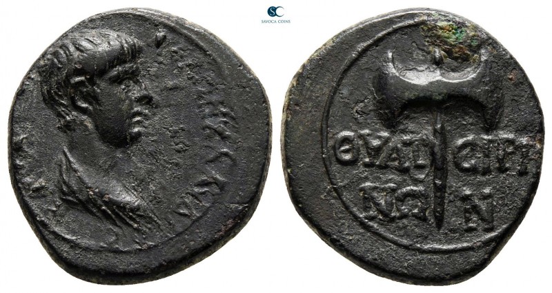 Lydia. Thyateira. Nero AD 54-68. 
Bronze Æ

18 mm, 3,48 g

[NEPΩΝ ΚΛΑΥΔΙΟC ...