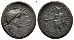 Phrygia. Aizanis. Claudius AD 41-54. Antiochos Metrogenes, magistrate. Bronze Æ