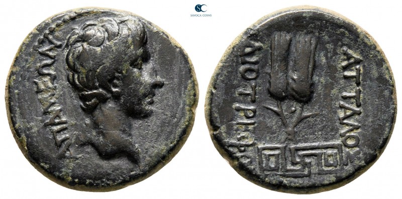 Phrygia. Apameia. Augustus 27 BC-AD 14. Attalos, son of Diotrephos, magistrate
...