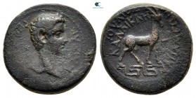 Phrygia. Apameia. Germanicus 15 BC-AD 19. As Caesar. Struck under Tiberius. Gaios Ioulios Kallikles, magistrate. Bronze Æ