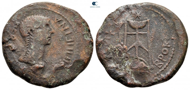 Phrygia. Philomelion. Agrippina II AD 50-59. Brocchoi, magistrate
Bronze Æ

2...