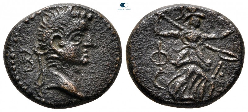 Lycia. Phaselis. Tiberius AD 14-37. 
Bronze Æ

17 mm, 5,08 g

B, laureate h...