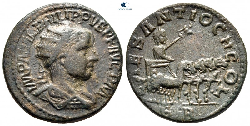 Pisidia. Antioch. Philip II AD 247-249. 
Bronze Æ

27 mm, 11,11 g

IMP M IV...