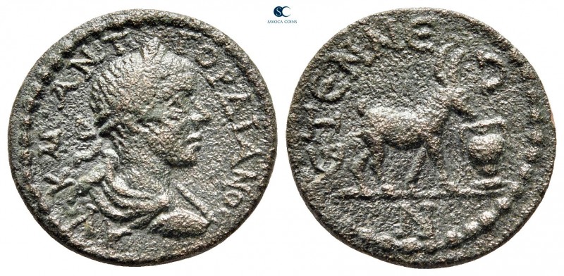 Pisidia. Etenna. Gordian III AD 238-244. 
Bronze Æ

17 mm, 3,33 g

AV K M A...