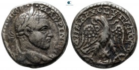 Seleucis and Pieria. Emesa. Macrinus AD 217-218. Billon-Tetradrachm