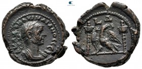 Egypt. Alexandria. Aurelian AD 270-275. Dated regent year 4 of Aurelianus=AD 272/3. Potin Tetradrachm