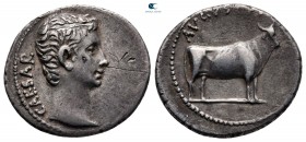 Augustus 27 BC-AD 14. Samos . Denarius AR