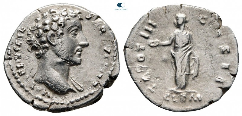 Marcus Aurelius, as Caesar AD 139-161. Rome
Denarius AR

16 mm, 2,80 g

M A...