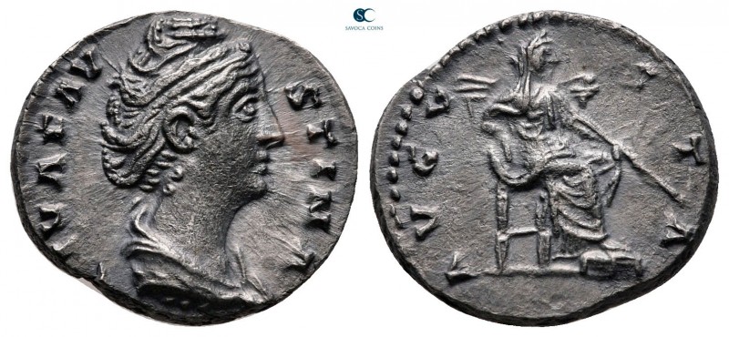 Diva Faustina I AD 140-141. Rome
Denarius AR

16 mm, 3,56 g

DIVA FAVSTINA,...