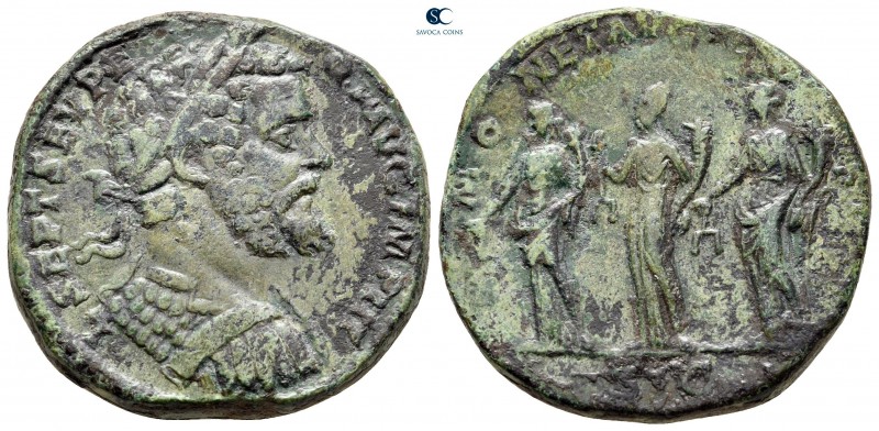 Septimius Severus AD 193-211. Rome
Sestertius Æ

28 mm, 22,84 g

L SEPT SEV...