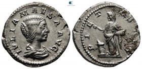 Julia Maesa. Augusta AD 218-224. Struck AD 218-22. Rome. Denarius AR