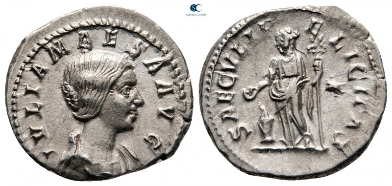 Julia Maesa. Augusta AD 218-224. Rome
Denarius AR

18 mm, 2,35 g

IVLIA MAE...
