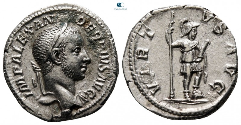 Severus Alexander AD 222-235. Rome
Denarius AR

20 mm, 2,96 g

IMP ALEXANDE...