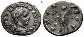 Severus Alexander AD 222-235. 1st issue, AD 222. Uncertain eastern mint. Denarius AR